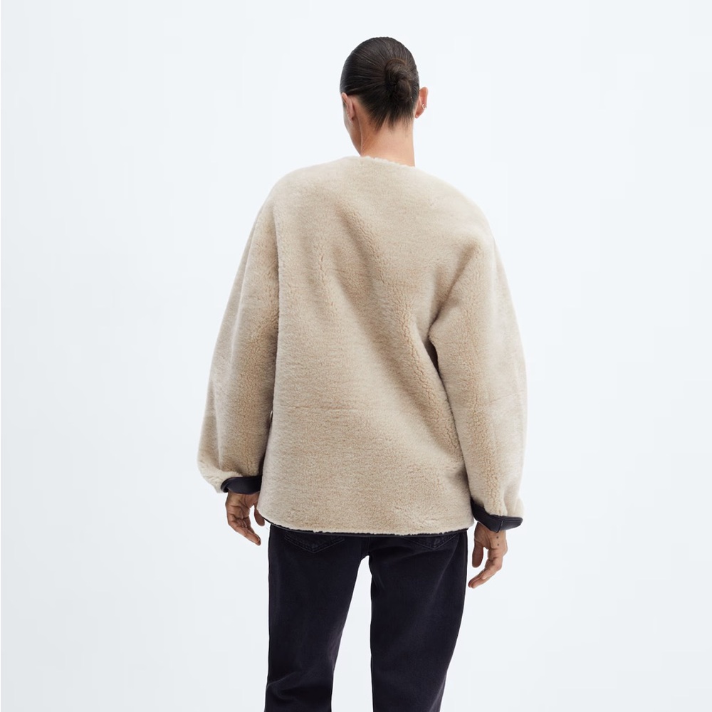 Mango Tan Teddy Jacket - Picture 3 of 11